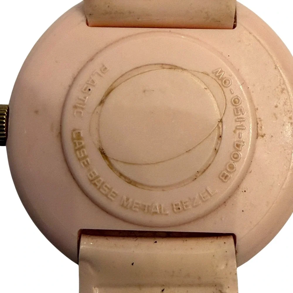 Vintage‎ Picco Hallmark 1971 Put On A Happy Face Watch Pink Untested For Parts